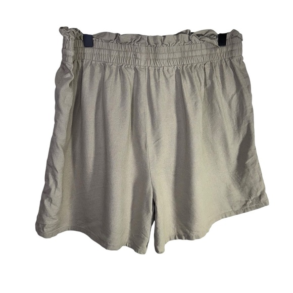 ARDENE Linen Blend Paperbag Shorts Size XL - Picture 2 of 7